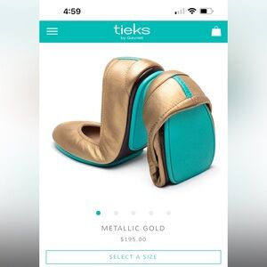 Metallic Gold Tieks